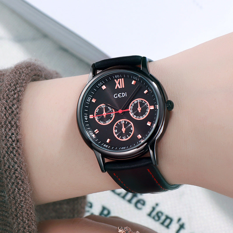 GEDI Cross-border Trendy Creative Belt Watch Women Features Hot Selling Personalized Wrist Watch Gift Fashion Women's Watch