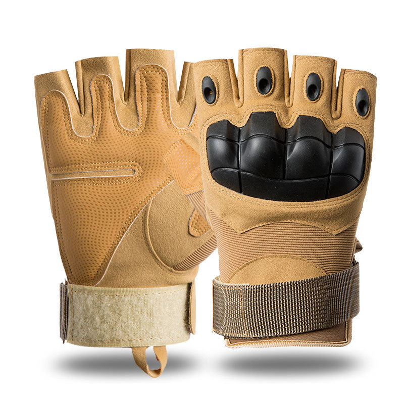 Tactical Gloves Men's and Women's Outdoor Riding Protective Sports Training Outdoor Military Fan Motorcycle Half Finger Gloves Men