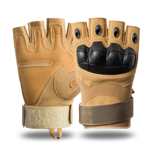 Tactical Gloves Men's and Women's Outdoor Riding Protective Sports Training Outdoor Military Fan Motorcycle Half Finger Gloves Men