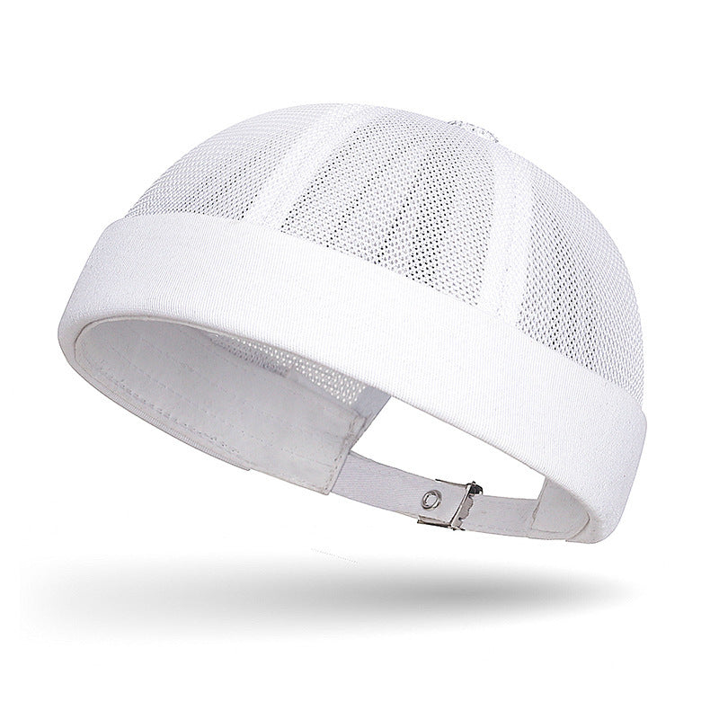Cross-Border Solid Color Plain Cap Men's Summer Breathable Melon Cap Women's Hip-Hop Outdoor Casual Fashion Brimless Hat