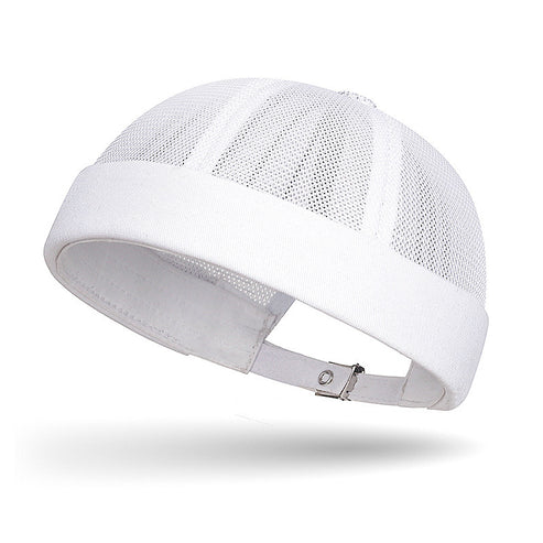 Cross-Border Solid Color Plain Cap Men's Summer Breathable Melon Cap Women's Hip-Hop Outdoor Casual Fashion Brimless Hat