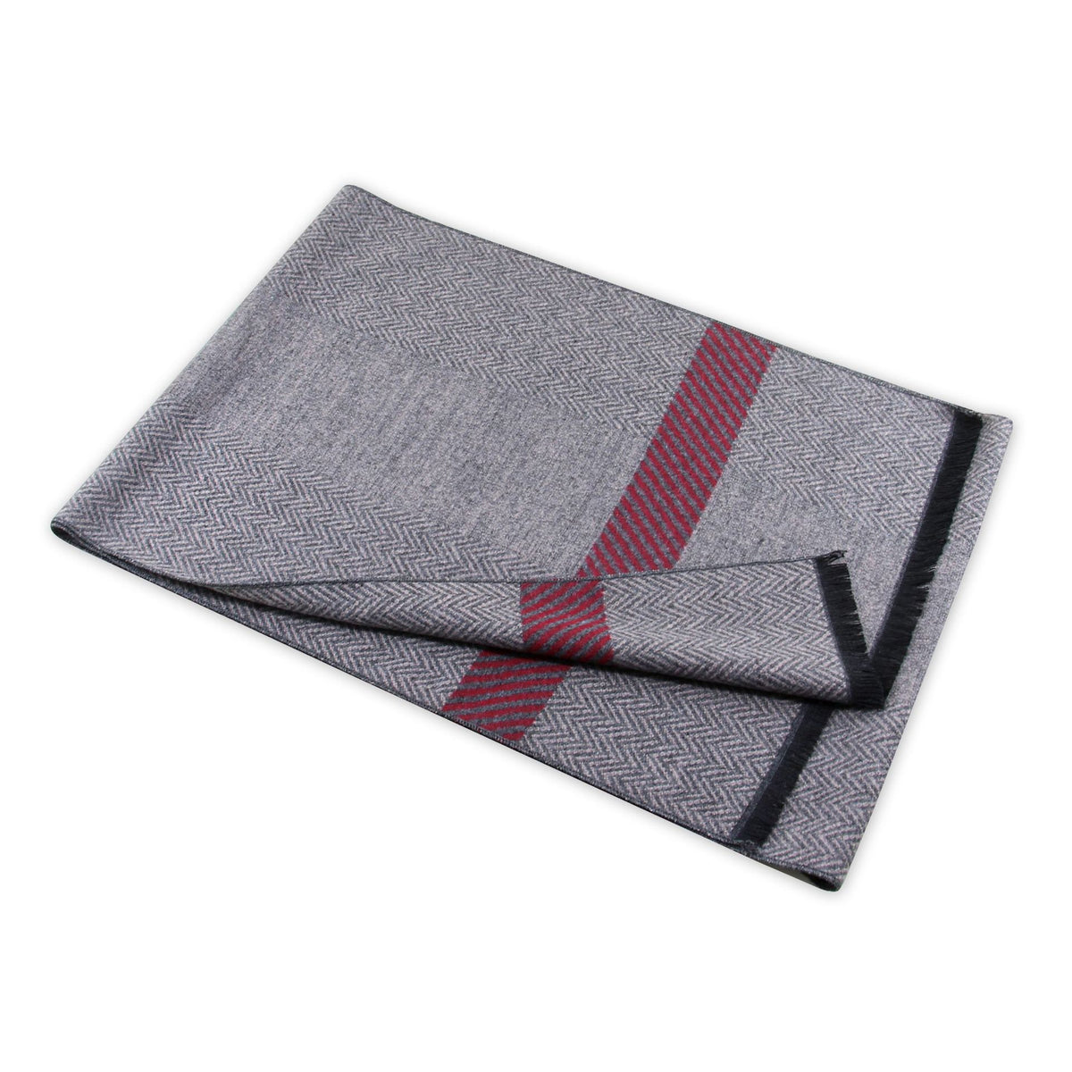 2026 New Warm Scarf for Men, Factory Custom Wholesale Men's Scarf, Yarn-Dyed Jacquard Brushed Men's Scarf