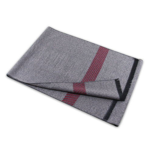 2026 New Warm Scarf for Men, Factory Custom Wholesale Men's Scarf, Yarn-Dyed Jacquard Brushed Men's Scarf