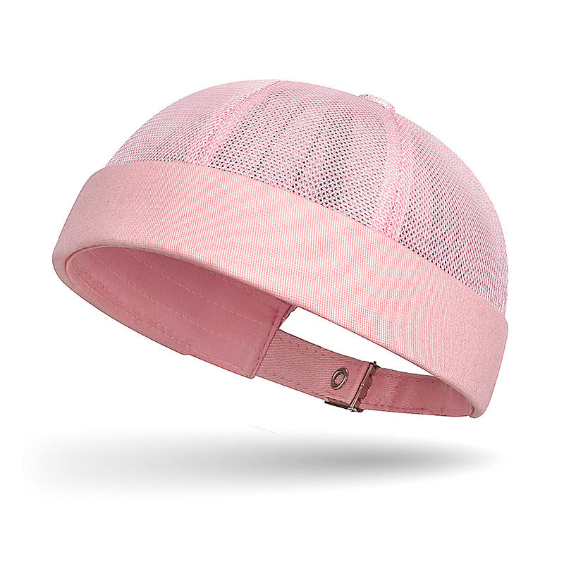Cross-Border Solid Color Plain Cap Men's Summer Breathable Melon Cap Women's Hip-Hop Outdoor Casual Fashion Brimless Hat