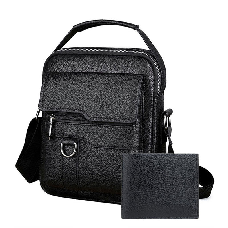 Men's Handbag Shoulder Bag Casual Business Travel Leather Bag Crossbody Bag Men's Cross Bag Simple Men's Bag Crossbody Bag