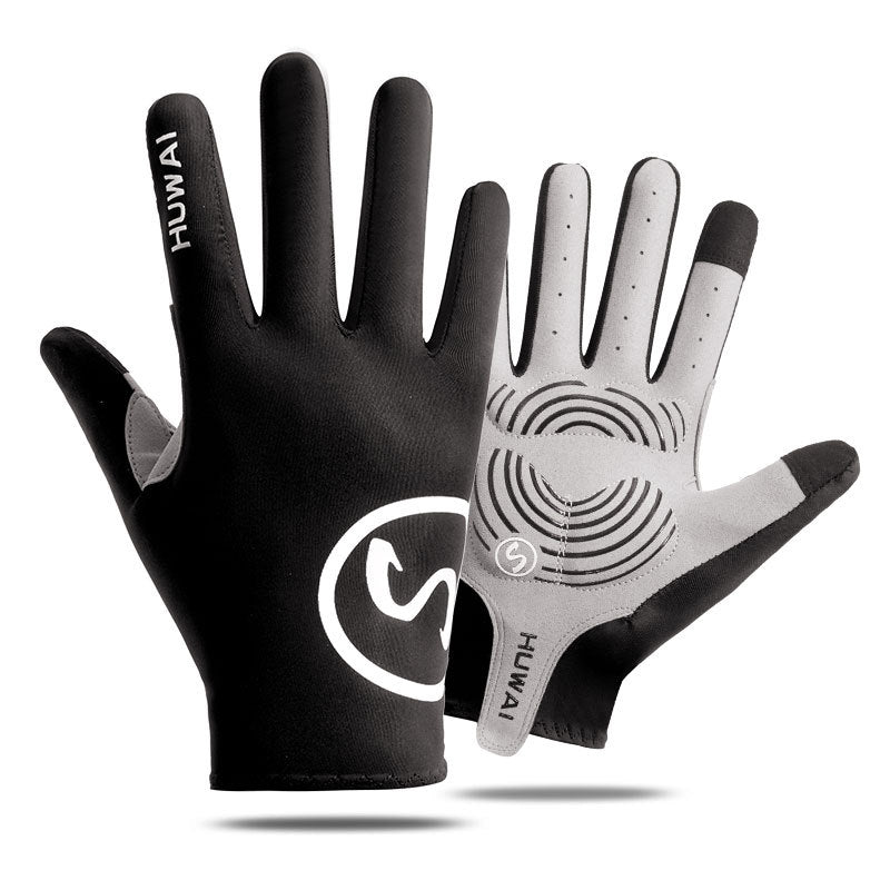 Cycling Gloves Men's Summer Sports Ice Silk Non-Slip Sun Protection Fitness Cycling Bicycle Half-Finger Sports Gloves for Men and Women