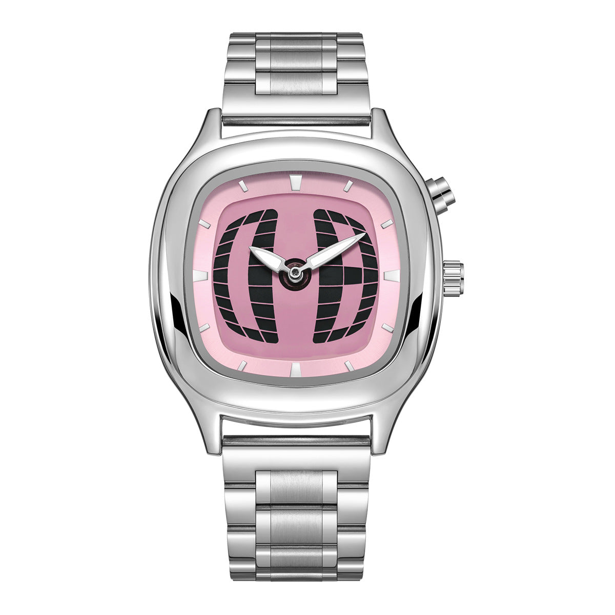 Millennium Y2K Digital Display Scrolling Square Watch Men's Sports Steel Band Dual Display Niche Second-Hand Watch Vintage Watch