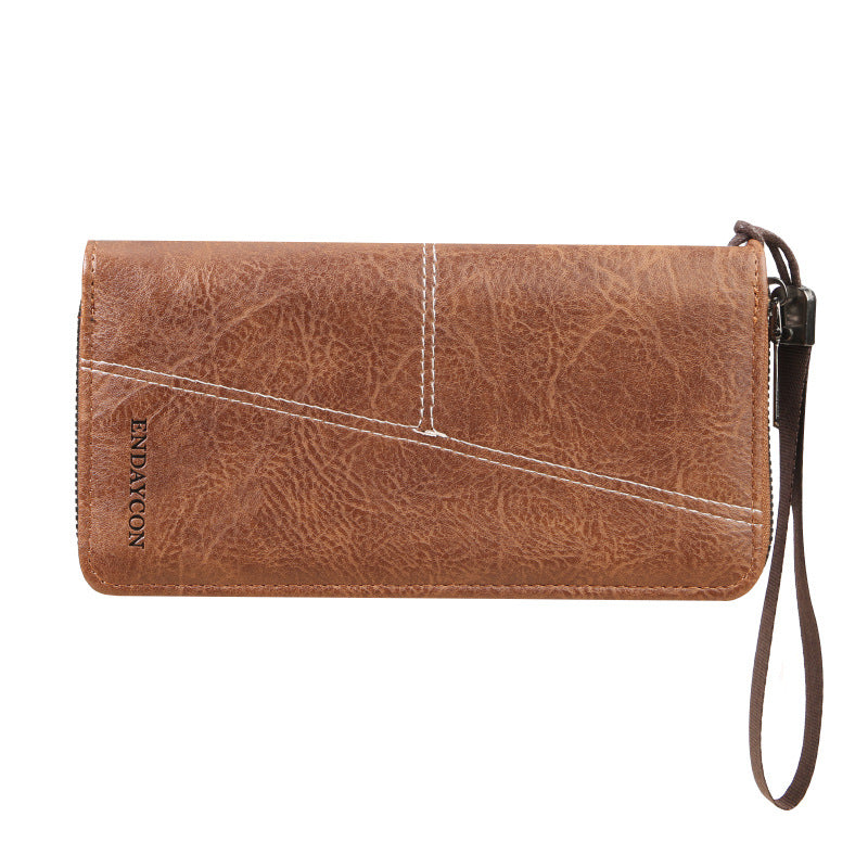 Manufacturer Wholesale Men's Wallet Long Mobile Phone Bag Multi-Card Slot Large Capacity Zipper Wallet Portable Card Holder Men's Wallet
