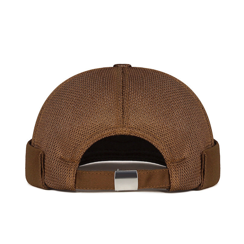 Cross-Border Solid Color Plain Cap Men's Summer Breathable Melon Cap Women's Hip-Hop Outdoor Casual Fashion Brimless Hat
