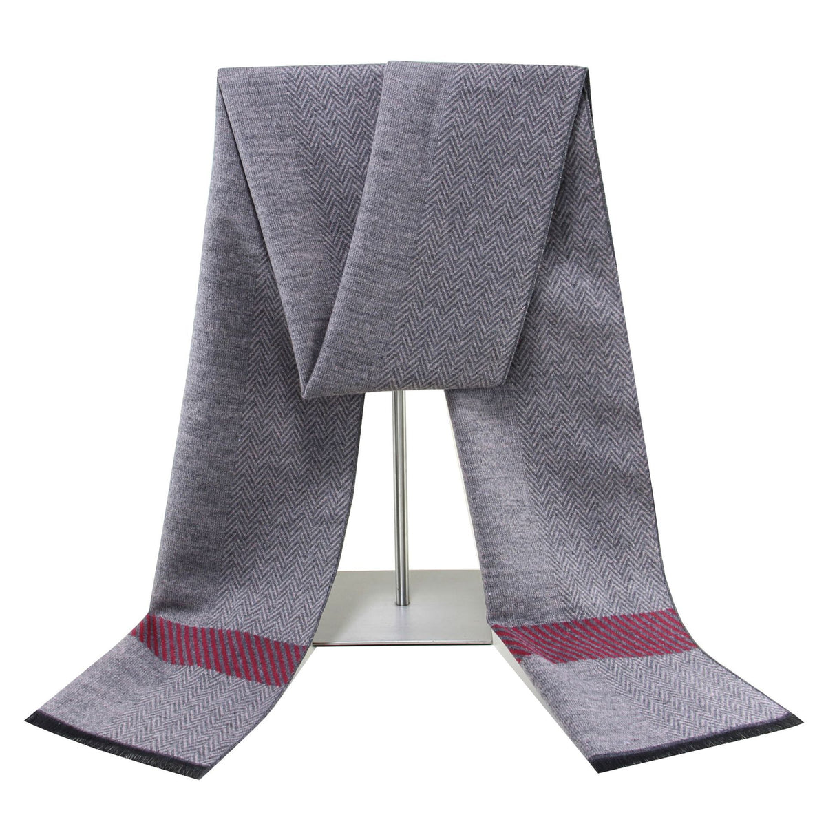 2026 New Warm Scarf for Men, Factory Custom Wholesale Men's Scarf, Yarn-Dyed Jacquard Brushed Men's Scarf