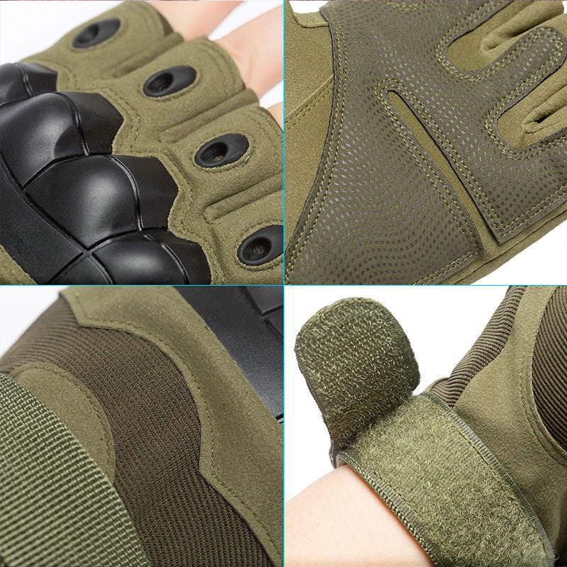 Tactical Gloves Men's and Women's Outdoor Riding Protective Sports Training Outdoor Military Fan Motorcycle Half Finger Gloves Men