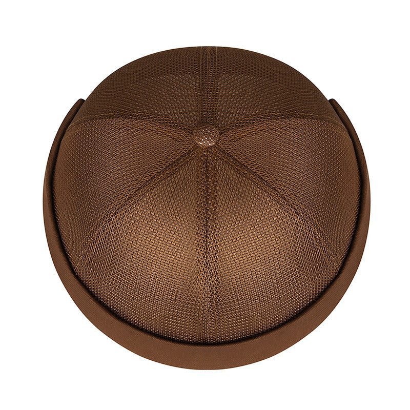 Cross-Border Solid Color Plain Cap Men's Summer Breathable Melon Cap Women's Hip-Hop Outdoor Casual Fashion Brimless Hat