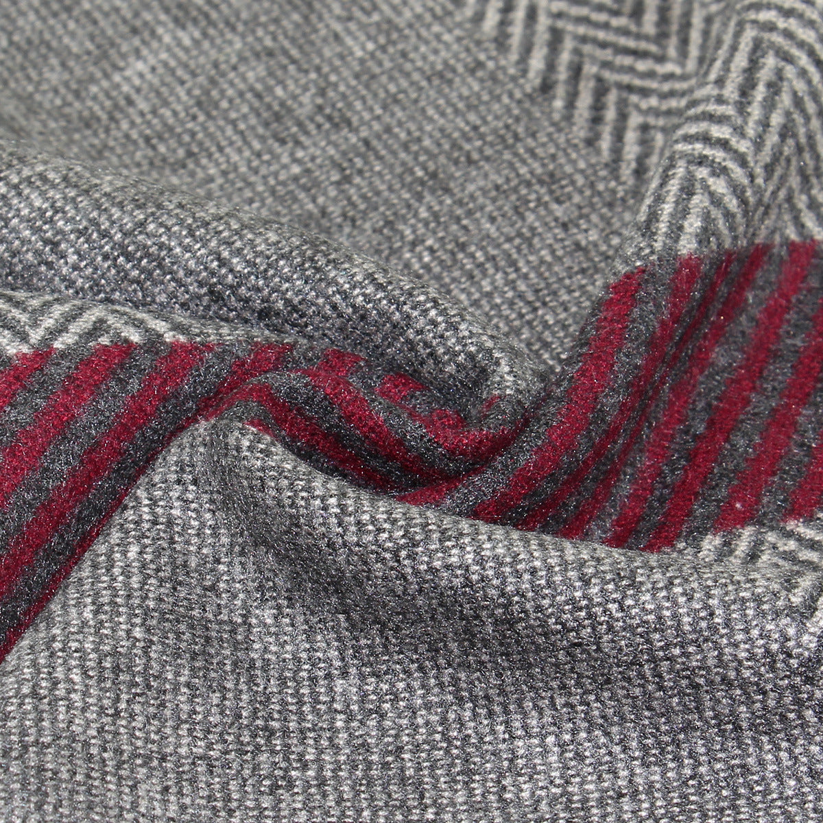 2026 New Warm Scarf for Men, Factory Custom Wholesale Men's Scarf, Yarn-Dyed Jacquard Brushed Men's Scarf