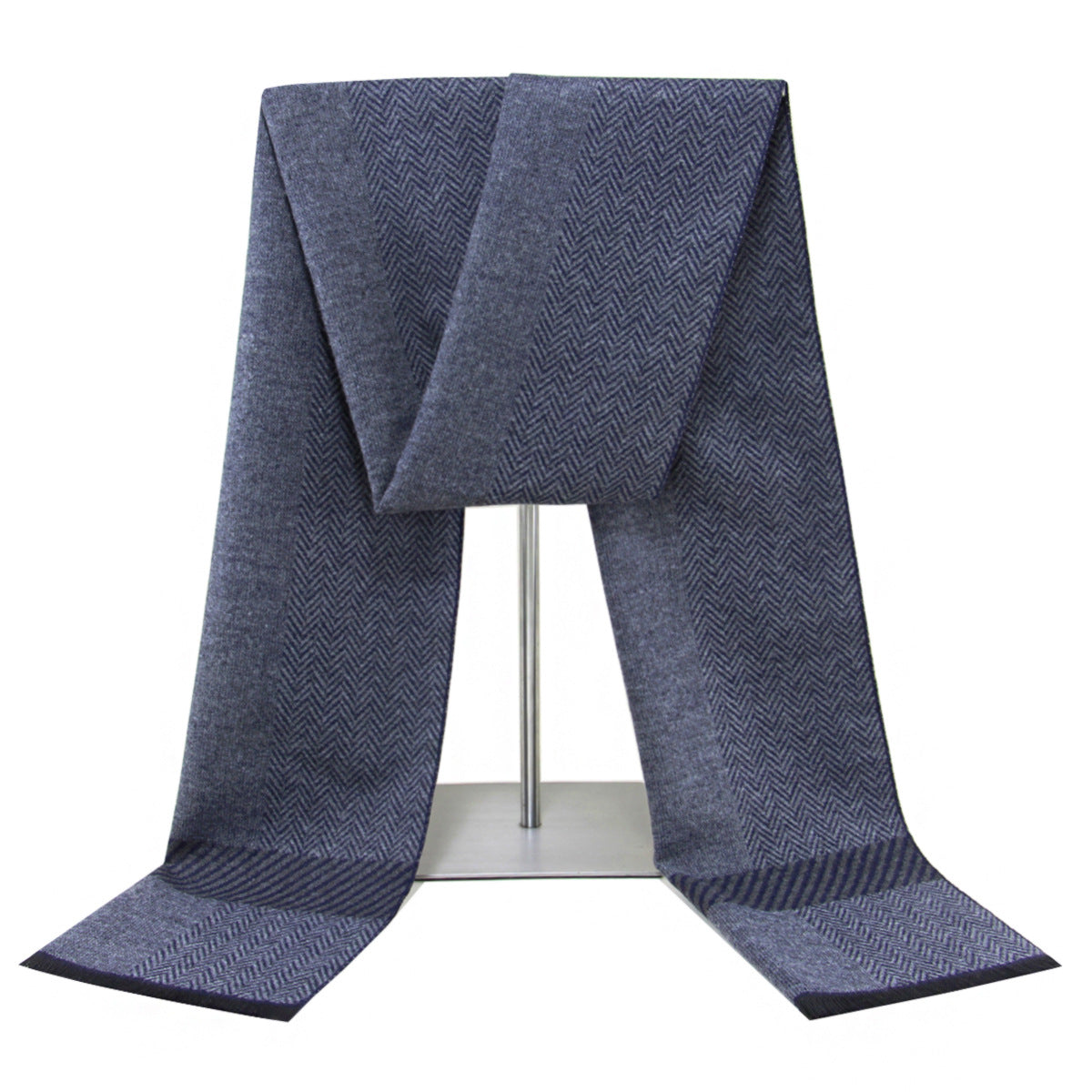 2026 New Warm Scarf for Men, Factory Custom Wholesale Men's Scarf, Yarn-Dyed Jacquard Brushed Men's Scarf