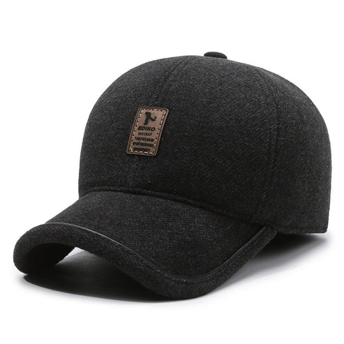 Hat Men's Winter Middle-aged and Elderly Dad Warm Baseball Cap Old Man Grandpa Autumn and Winter Ear Protection Old Man Cotton Cap