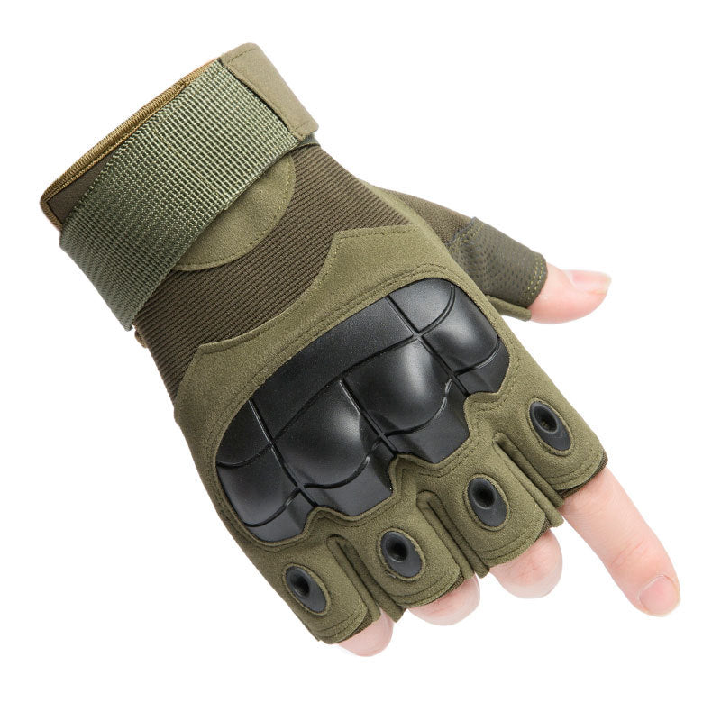Tactical Gloves Men's and Women's Outdoor Riding Protective Sports Training Outdoor Military Fan Motorcycle Half Finger Gloves Men