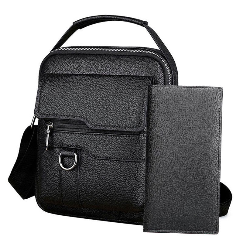 Men's Handbag Shoulder Bag Casual Business Travel Leather Bag Crossbody Bag Men's Cross Bag Simple Men's Bag Crossbody Bag