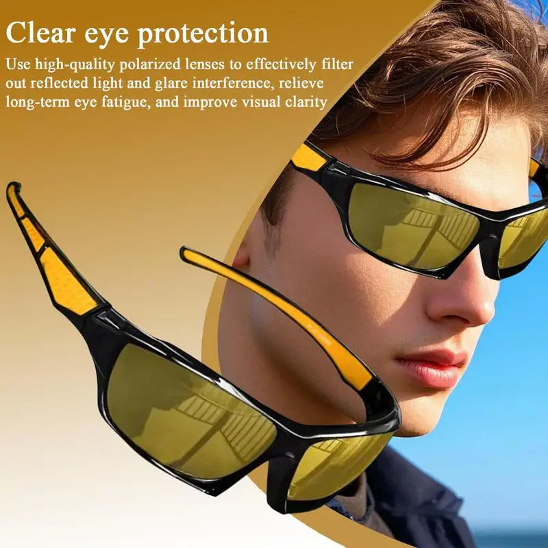 Fishing Sunglasses for Men UV Sunglasses Polarized Glasses for Men Comfortable Lightweight Frame Sport Eyeglasses for Driving