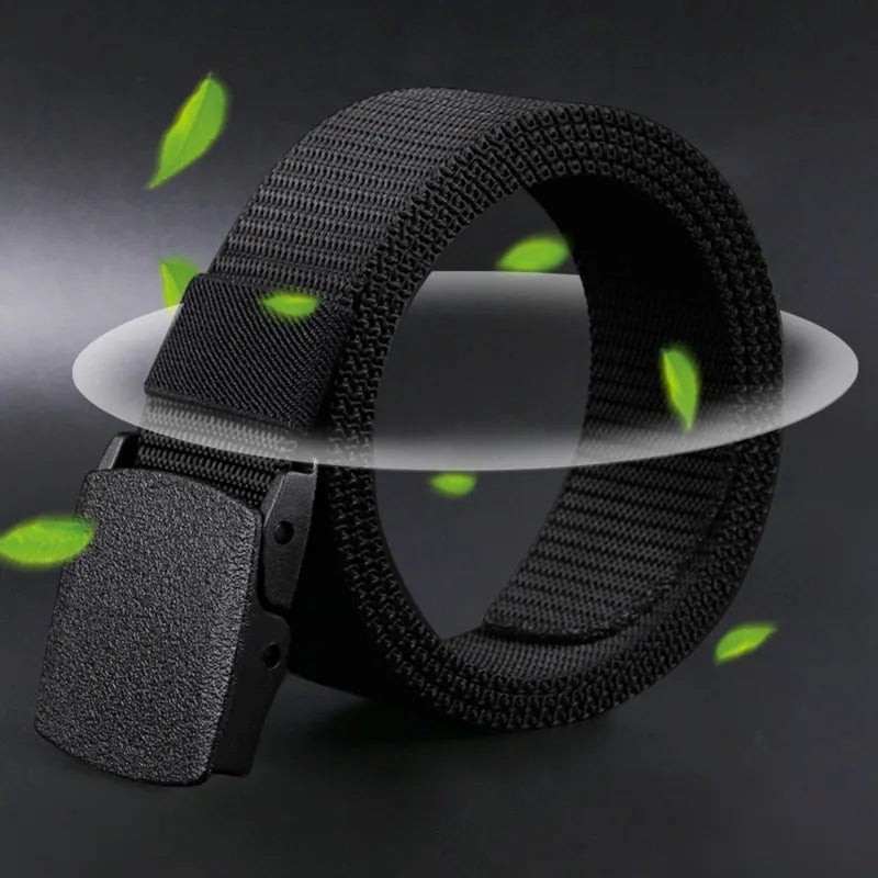 Men Belt 2026  Belts Adjustable Belt Men Outdoor Travel Tactical Waist Belt with Plastic Buckle for Pants 120cm