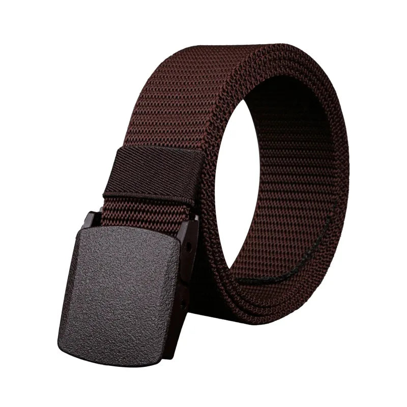 Men Belt 2026  Belts Adjustable Belt Men Outdoor Travel Tactical Waist Belt with Plastic Buckle for Pants 120cm
