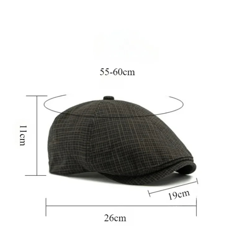 New Hats for Men and Women Wearing British Retro Beret Hat Fashion Casual Berets Caps for Women Solid Color Adjustable Cap