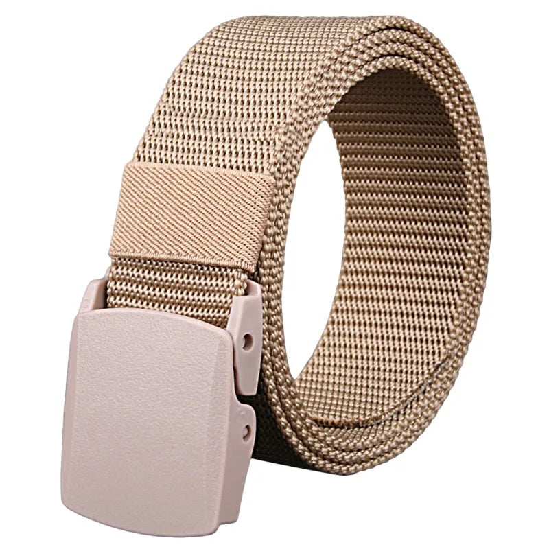 Men Belt 2026  Belts Adjustable Belt Men Outdoor Travel Tactical Waist Belt with Plastic Buckle for Pants 120cm
