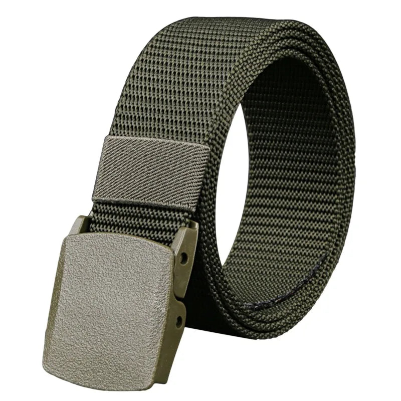 Men Belt 2026  Belts Adjustable Belt Men Outdoor Travel Tactical Waist Belt with Plastic Buckle for Pants 120cm