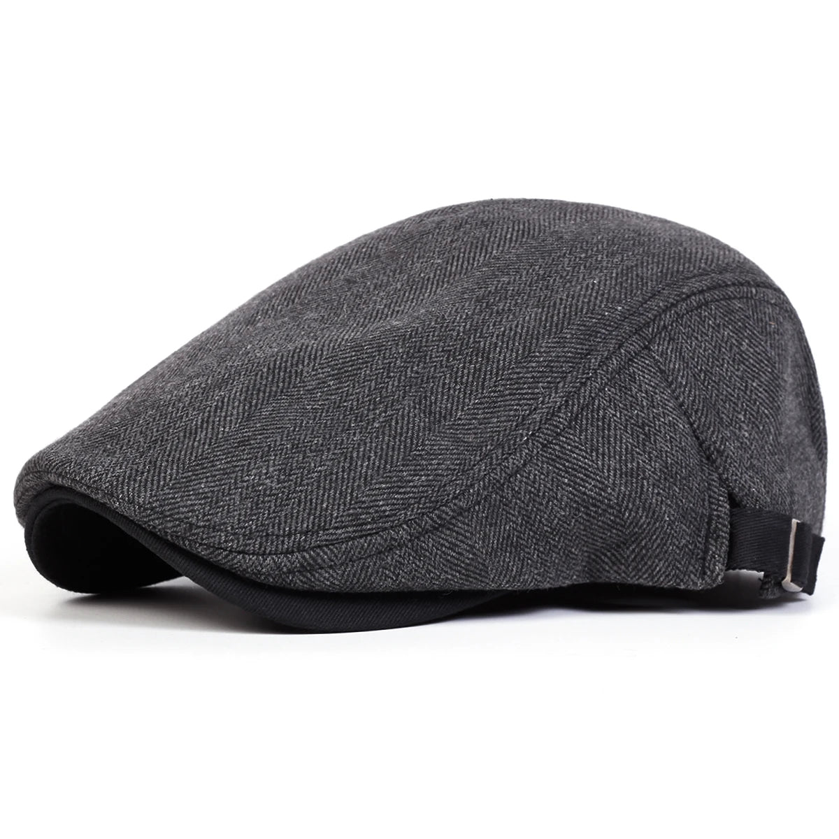 Men Retro Herringbone Grid Newsboy Caps British Painters Hats Spring and Autumn Adjustable Flat Cap Hip Hop Berets