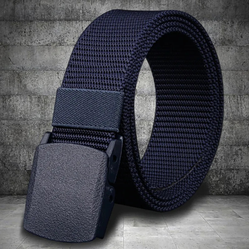 Men Belt 2026  Belts Adjustable Belt Men Outdoor Travel Tactical Waist Belt with Plastic Buckle for Pants 120cm