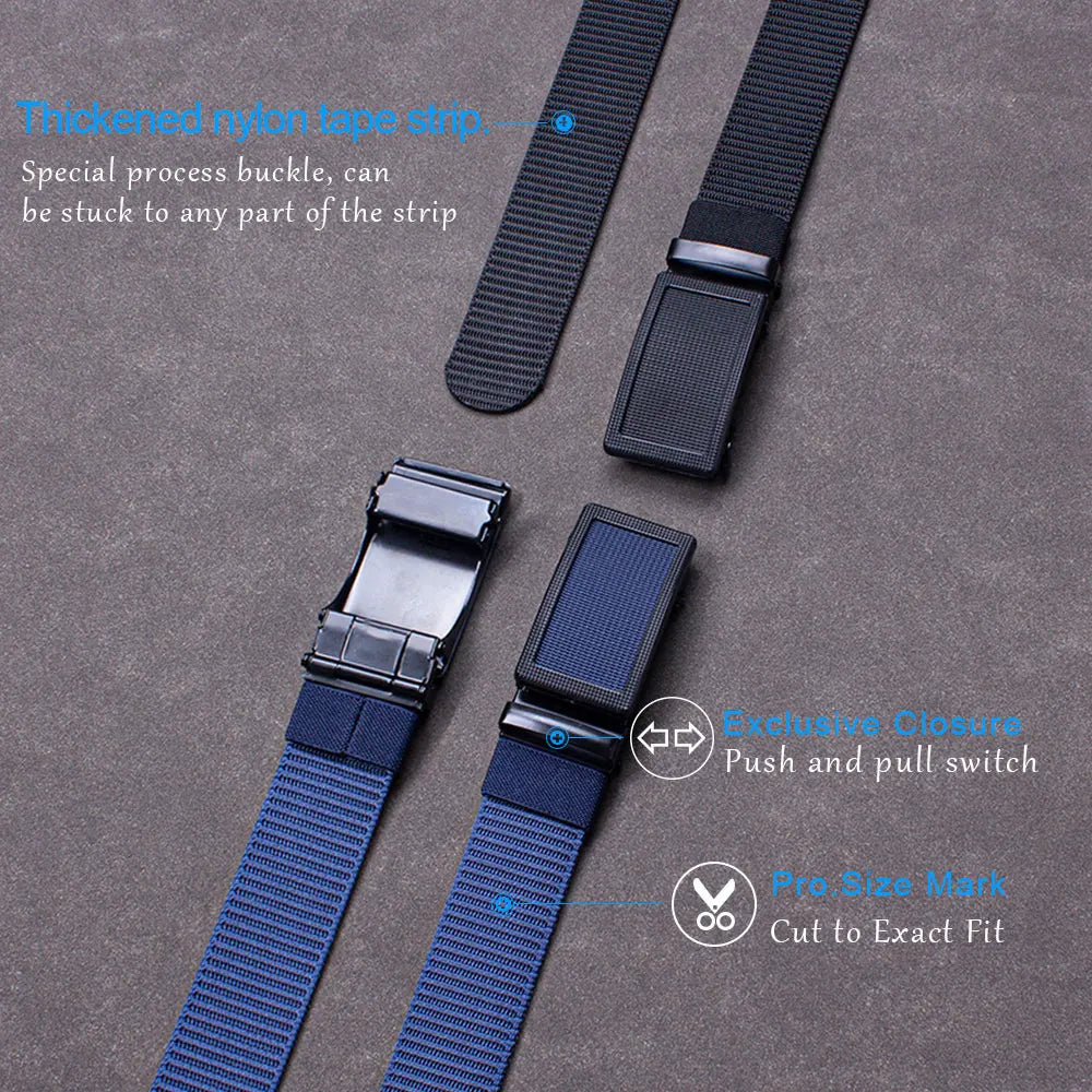 Men Belt Nylon Breathable Belts For Men Automatic Buckle Cowboy Designer Belt Outdoor Tactical Belt Military Gifts